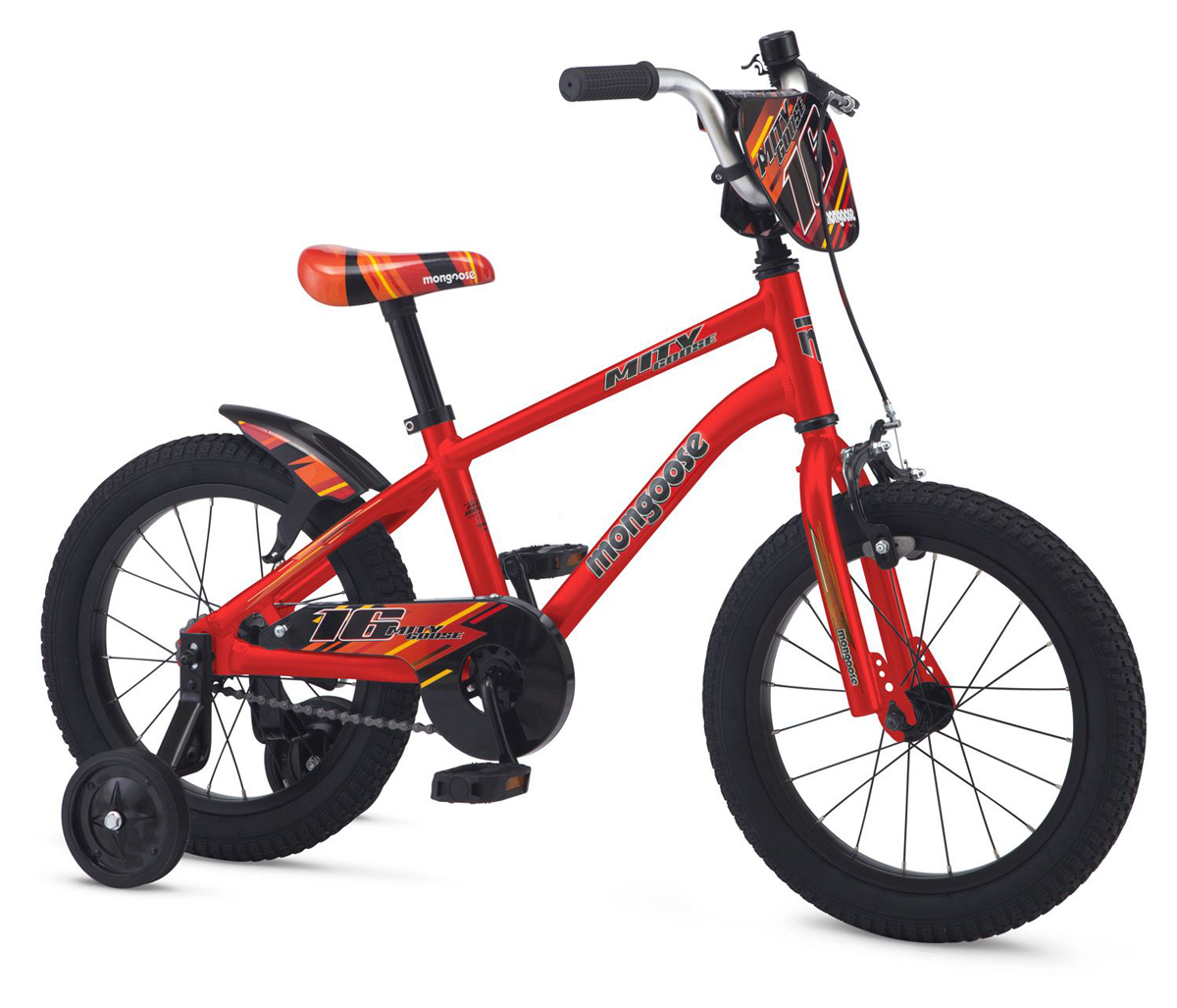 Mongoose Mitygoose 16 Kids Boys BMX Bike Red Go Easy Cycles